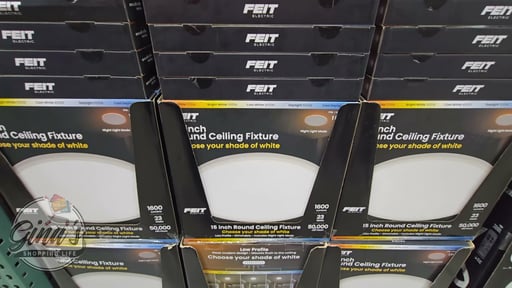Feit Electric 15" Flush Mount Ceiling Fixture with EdgeLit Night Light