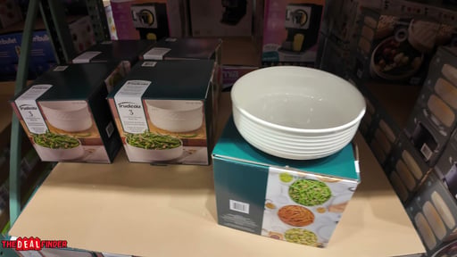 Trudeau 3-Piece Porcelain Serving Bowl Set