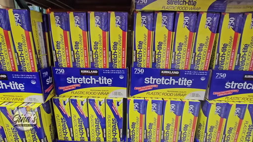 Kirkland Signature Stretch-Tite Plastic Food Wrap 2/750 Sq Ft