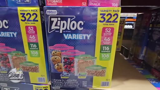 Ziploc Variety Pack 322 CT