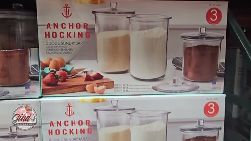 Anchor Hocking Goode Sundry Jar Set of 3