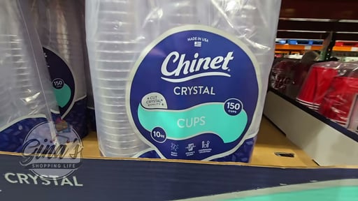 Chinet 10 oz Cut Crystal Cups 150 Count Package