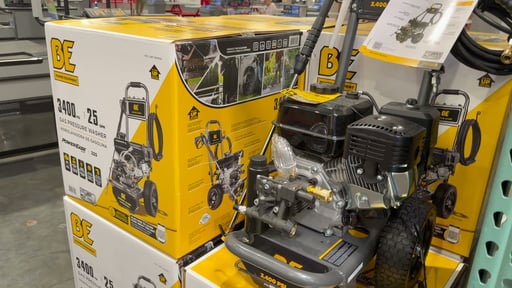 BE Power Equipment Gas Pressure Washer 3400 PSI