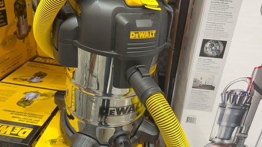 DEWALT 8 Gallon Stainless Steel Stealth Wet/Dry Vacuum