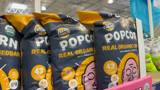 Lesser Evil Real Organic Cheddar Popcorn