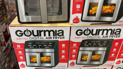 Gourmia 8-Quart Digital Air Fryer with Window & Light