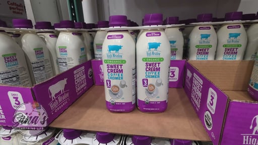 High Meadow Organic Sweet Cream Coffee Creamer 2/32 Ounce Bottles