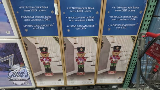 4' Nutcracker Bear with LED Lights