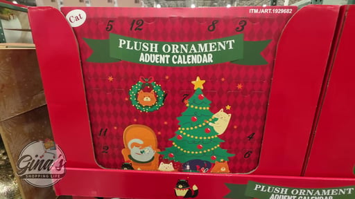 Plush Ornament Advent Calendar, Set of 12