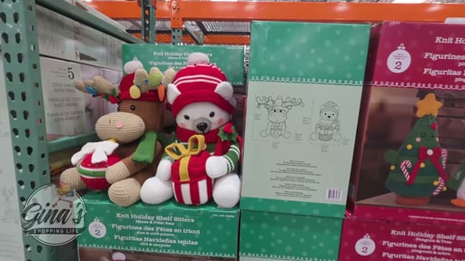 Knit Holiday Shelf Sitters, Set of 2