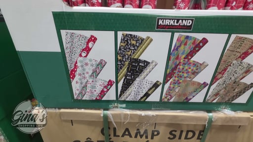Kirkland Signature Wrapping Paper 3 Rolls 270 Sq. Feet Total