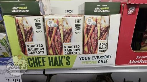 Chef Hak's Roasted Org Rainbow Carrots w/ Mustard Glaze