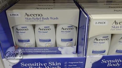 Aveeno Skin Relief Body Wash, 18 fl oz, 3-Pack