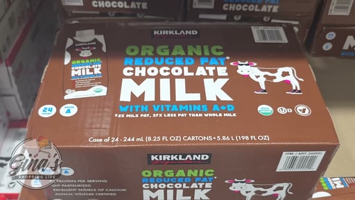 Kirkland Signature Organic 2% Chocolate Milk 24/8.25 Ounce Cartons