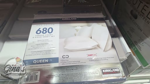 Kirkland Signature 680 Thread Count 6-Piece Sheet Set, Queen
