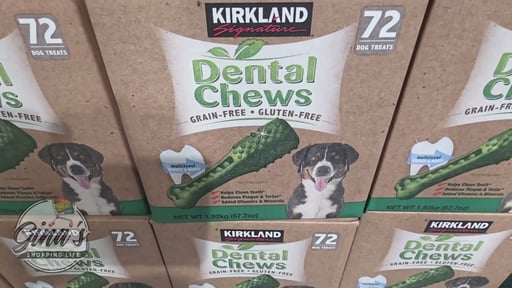 Kirkland Signature Grain Free Dental Chew Dog Treat, 72 ct