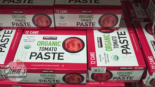 Kirkland Signature Organic Tomato Paste 12/6 oz (4.5 lbs)