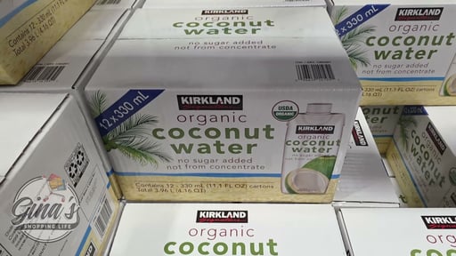 Kirkland Signature Organic Coconut Water, 12/11.1 fl oz (4.16 Qts)