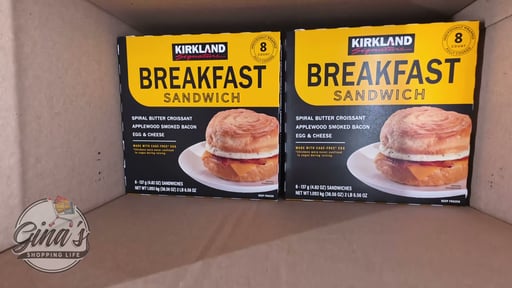 Kirkland Signature Breakfast Croissant 8 Count Box
