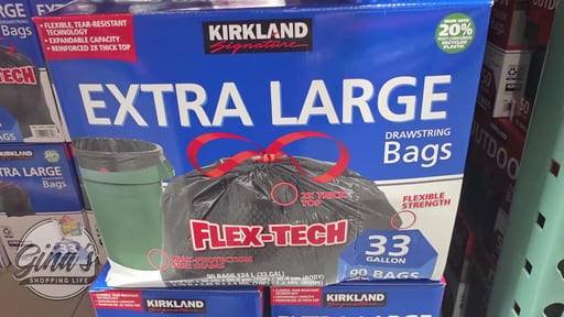Kirkland Signature 33 Gallon Flex-Tech 20% PCR 90 CT