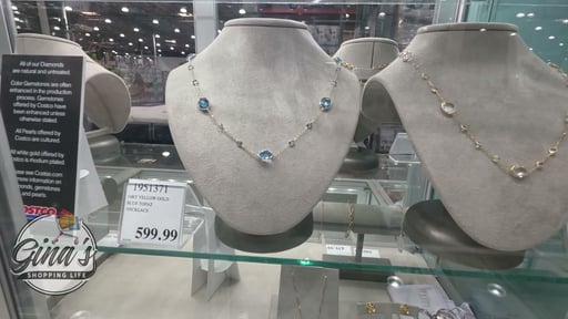 14kt Yellow Gold Blue Topaz Necklace