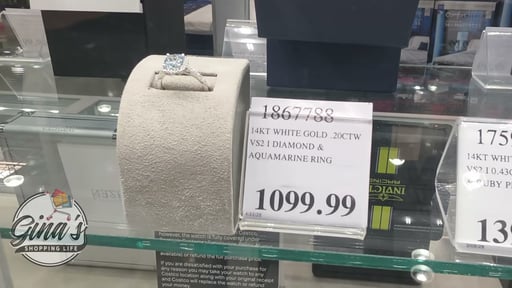 14kt White Gold .20ctw VS2 I Diamond & Aquamarine Ring
