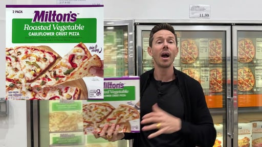 Milton's Cauliflower Roasted Veggie Pizza 2 Count 35.6 Ounces
