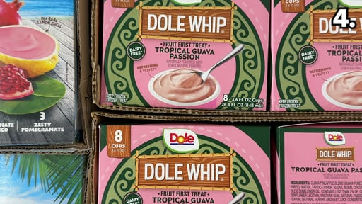 Dole Whip Tropical Guava Passion Frozen Cups, 8 x 3.6 FL OZ