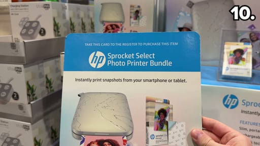 HP Sprocket Select Photo Printer Bundle with 55 Sheets