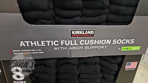 Kirkland Signature Men's Athletic Sock 8pr
