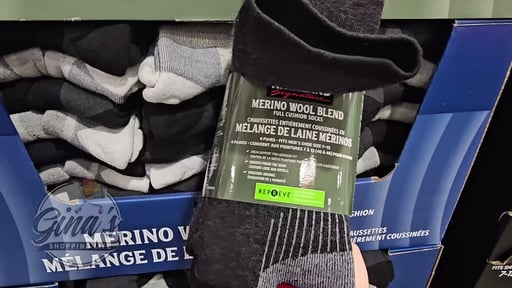 Kirkland Signature Men's Wool Blend Sock 4-Pack