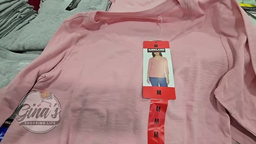 Kirkland Signature Women's V-Neck 3/4 Sleeve Slub Tee