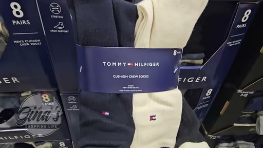 Tommy Hilfiger Men's Casual Crew Sock 8pr