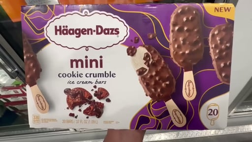 Häagen-Dazs Mini Cookie Crumble Ice Cream Bars 20 Count Box