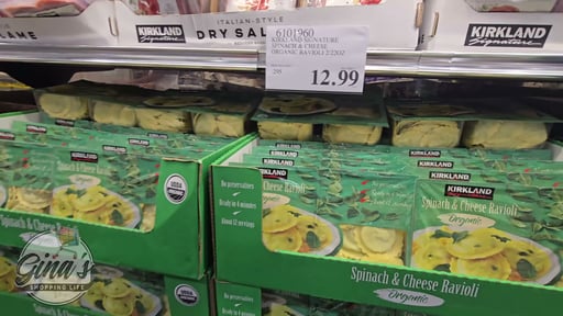 Kirkland Signature Organic Spinach & Cheese Ravioli, 2-Pack, 22 oz Each