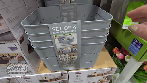 Gourmet Basics Storage Baskets, 4-Pack