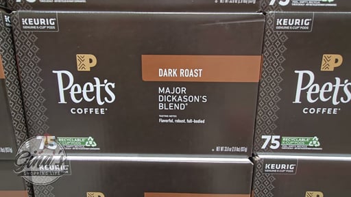 Peet's Coffee Major Dickason's Blend Dark Roast 75 Count K-Cup Pods