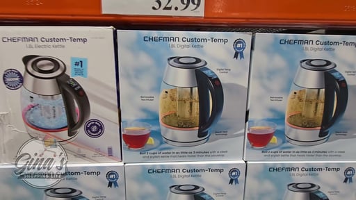 Chefman Kettle 1.8 Ltr with Tea Infuser
