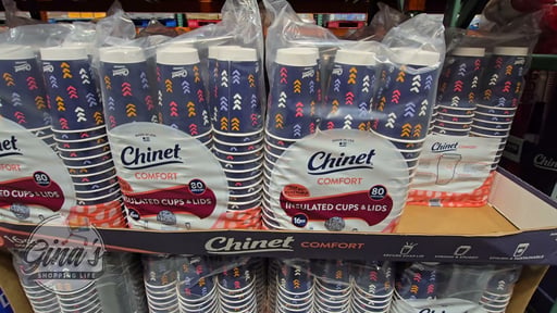 Chinet Comfort 16 Ounce Cups & Lids 80 Count