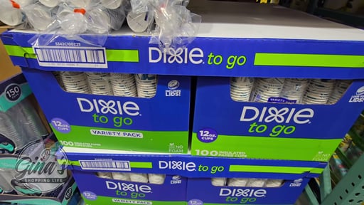 Dixie To Go 12 oz Cup & Lid Combo Pack 100 ct Variety Pack