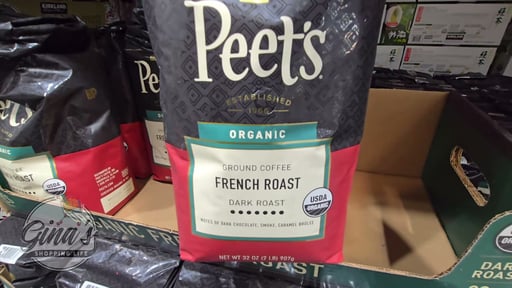 Organic Peet's Coffee French Roast Ground Coffee, Dark Roast, 2 Pounds