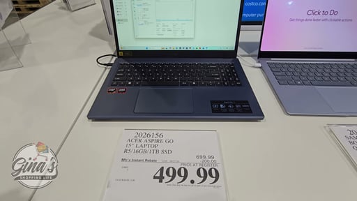 Acer Aspire Go 15.6" Laptop - AMD Ryzen 5, 16GB RAM, 1TB SSD, Windows 11 Copilot+ PC with Sleeve