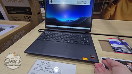 Dell Alienware 15 Gaming Laptop — AMD Ryzen 7, 16GB RAM, 1TB SSD, GeForce RTX 5060