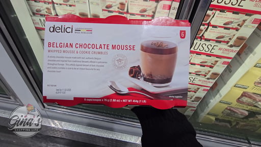 Delici Belgian Chocolate Mousse 6 Pack, 2.67 oz Cups