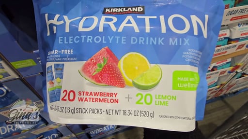 Kirkland Signature Sugar Free Hydration Electrolyte Drink Mix Variety Pack, 40 Count