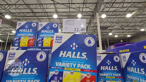 Halls Variety Pack 240 Lozenges