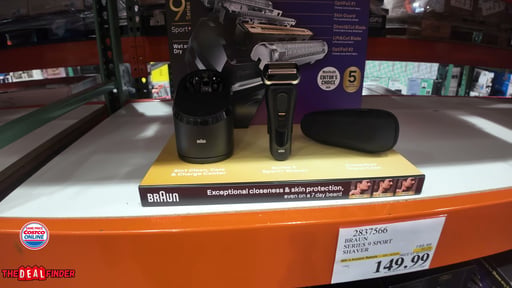 Braun Series 9 Sport+ Electric Shaver with Clean & Charge Station and PowerCase