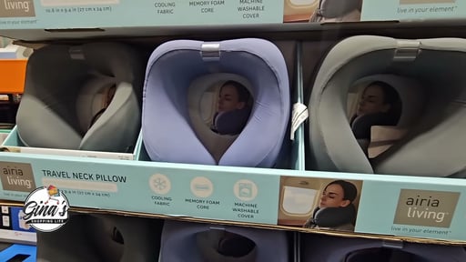 Airia Living Cooling Memory Foam Travel Pillow