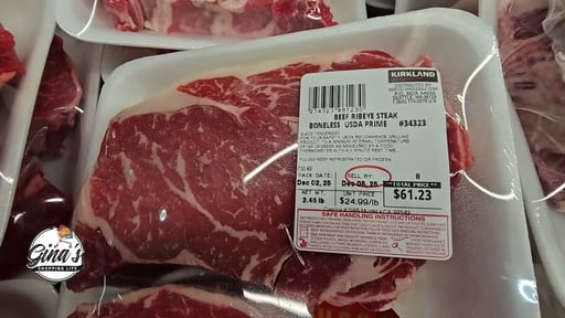 Beef Ribeye Steak Boneless USDA Prime per lb