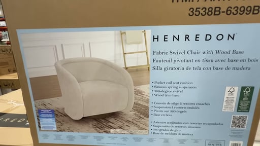Henredon Aspen Hill Fabric Swivel Accent Chair